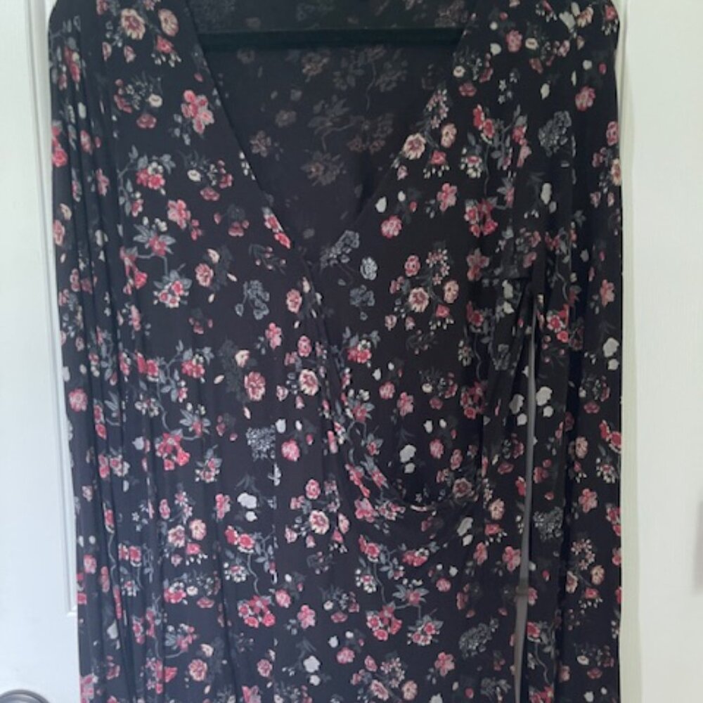 Lucky Brand Wrap Blouse